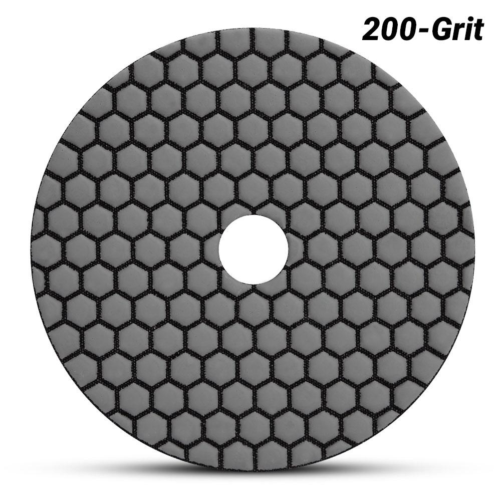 Ehwa EHC200 125mm (5") 200 Grit Dry Diamond Honeycomb Resin Polishing Pad