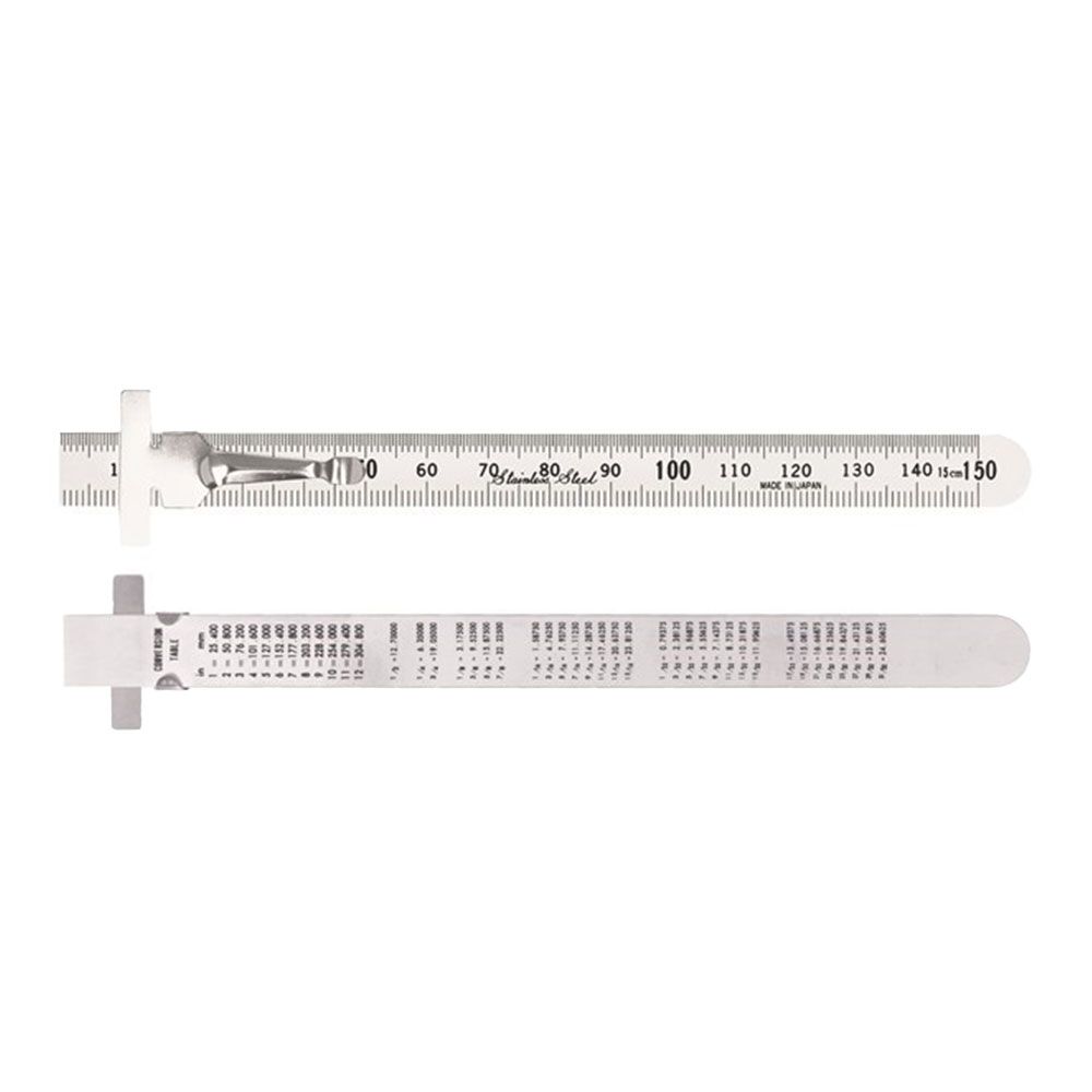 Toledo 150PCM 150mm Double Sided Pocket Clip Rule - Metric