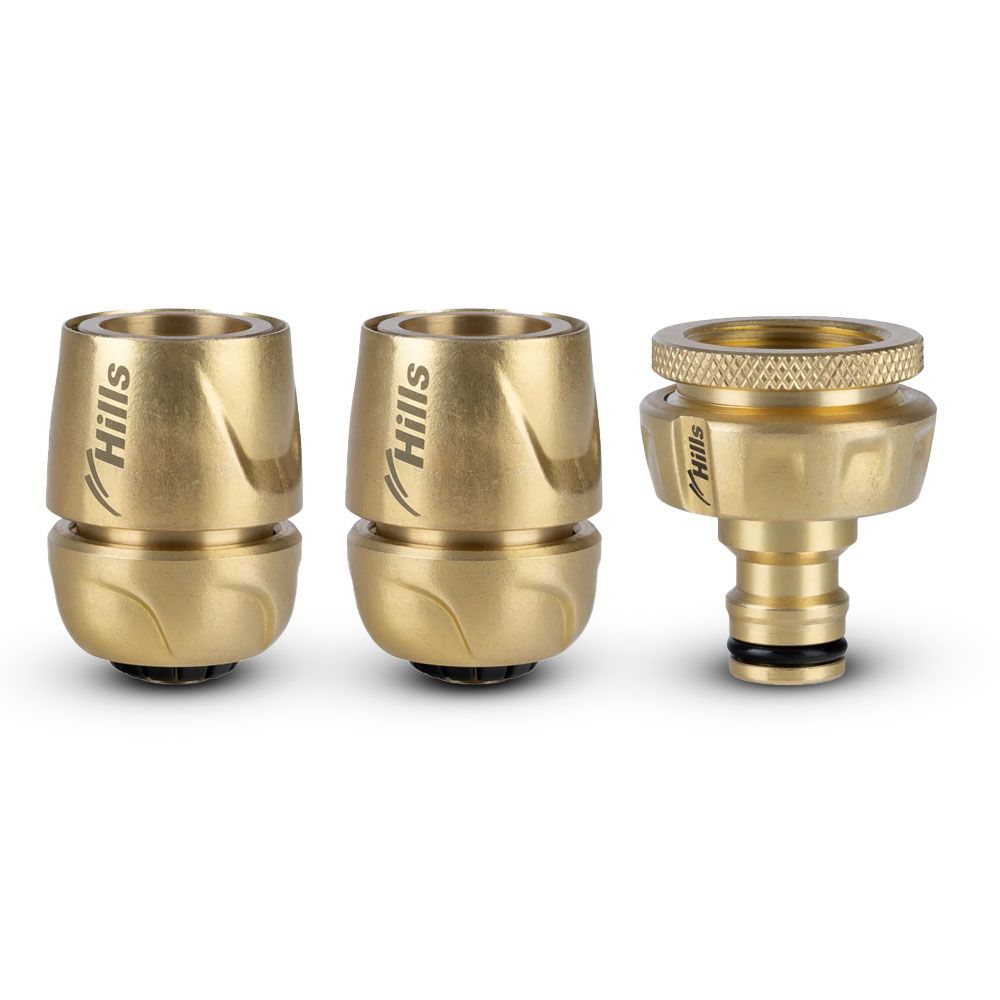 Hills 50134456 12mm 3pce Brass Fitting Set