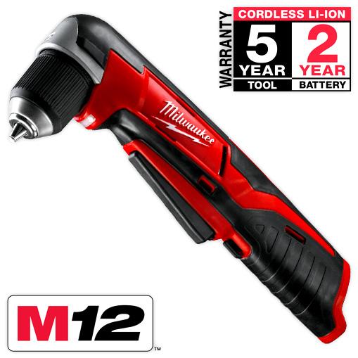 Milwaukee C12RAD-0 12V Li-Ion Cordless Right Angle Drill - Skin Only