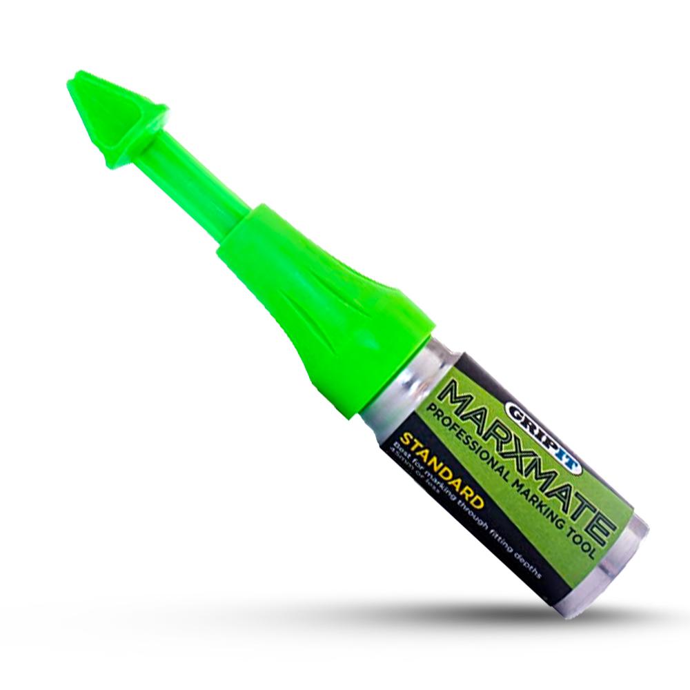 GripIt MarxMate Fluro Green Chalk Deep Hole Marking Pen Tool