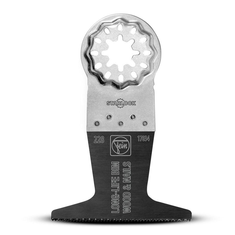 Fein 63502228210 65mm x 50mm StarLock E-Cut Long Life BIM Wood/Nails Multi Tool Saw Blade