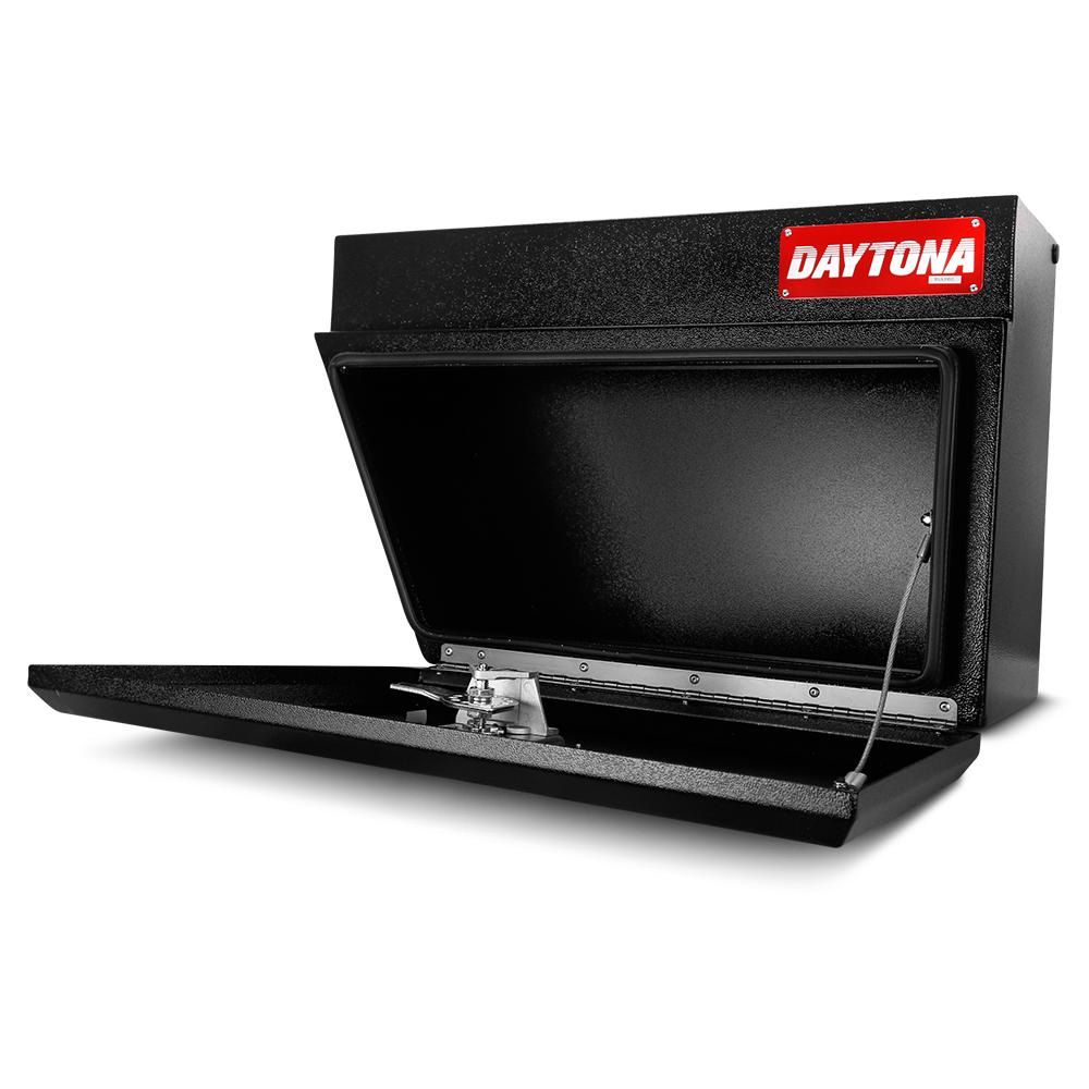 Daytona BUL600 2mm LEFT 600mm x 420mm x 200mm Steel Underbody / Under Tray Black Storage Box