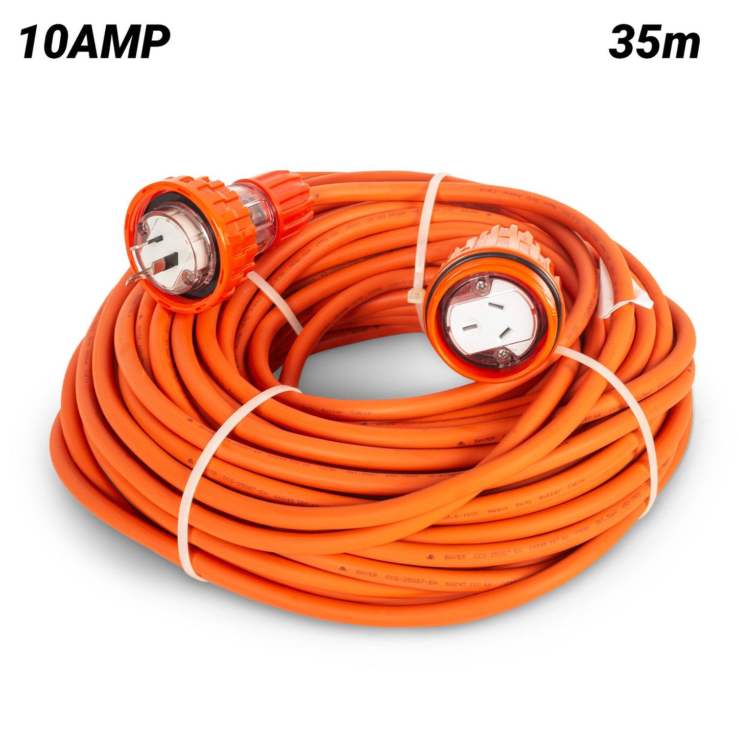 Bayer B35M10 35m 10AMP Extra Heavy Duty Rubber Extension Lead