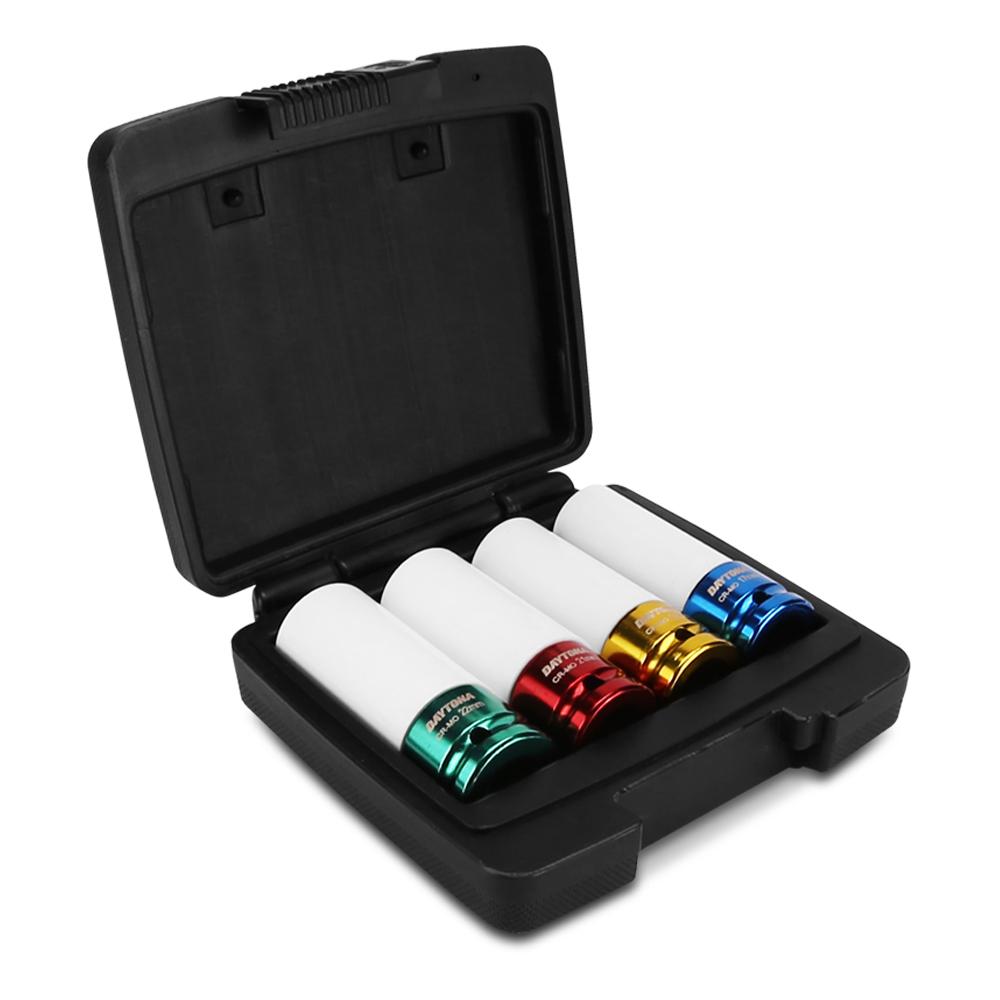 Daytona DM4DI 4pce 1/2" Drive Thin Wall Deep Impact Metric 17 - 22mm Socket Set