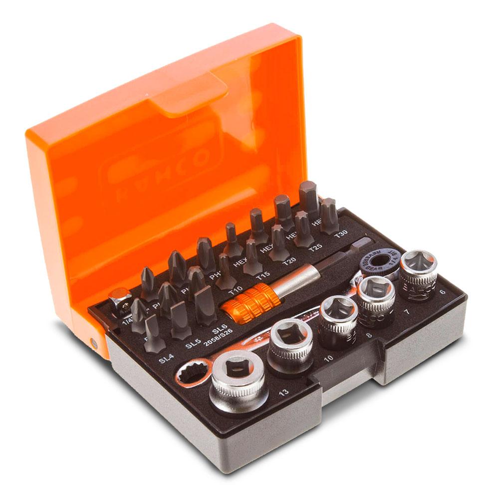 Bahco 2058/S26 26pce 1/4" Standard Bit & Socket Set