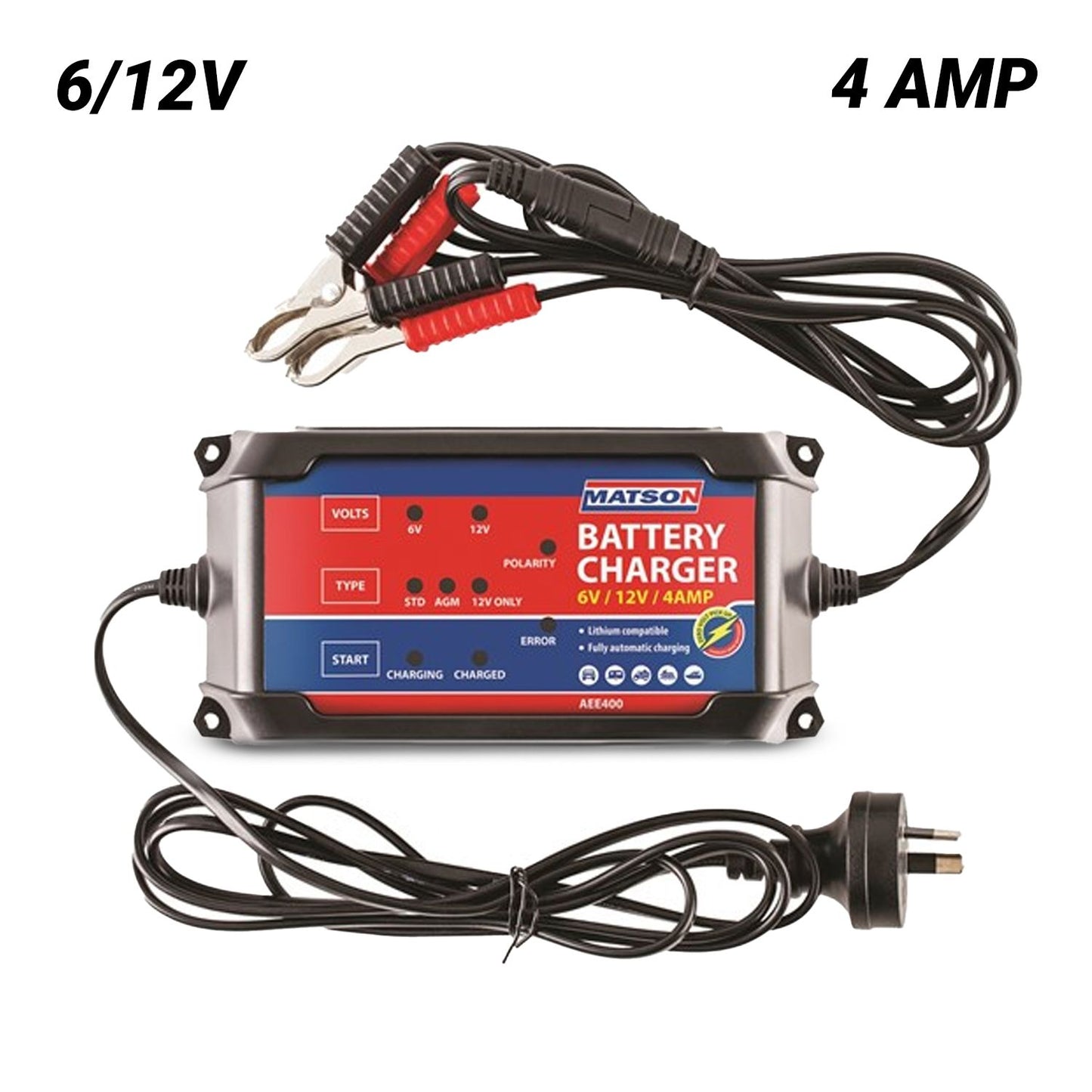 Matson AEE400 6/12V 4 AMP Battery Charger
