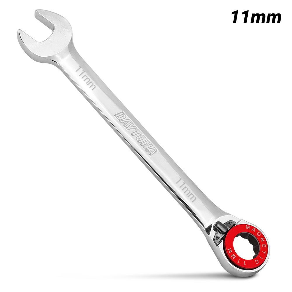 Daytona DMRR11 11mm 72-Tooth Metric Magnetic Stop Ring Reversible Ratchet Spanner