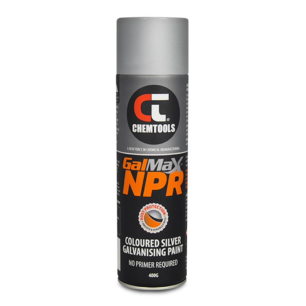 Chemtools CT-2SG-400 400g NPR Bright Silver-Gal 2-in-1 Galvanising Aerosol Paint