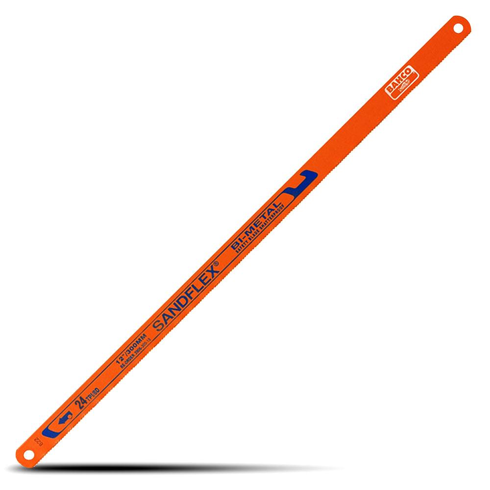 Bahco 3906-300-24-100 300mm (12") 24TPI Sandflex Flexible Bi-Metal HSS Hacksaw Blade
