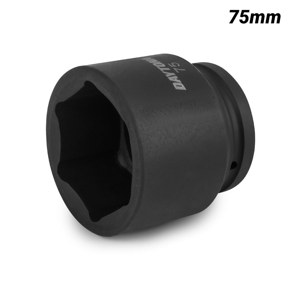 Daytona D1S75MM 75mm 1" Drive 6 Point Metric Impact Socket