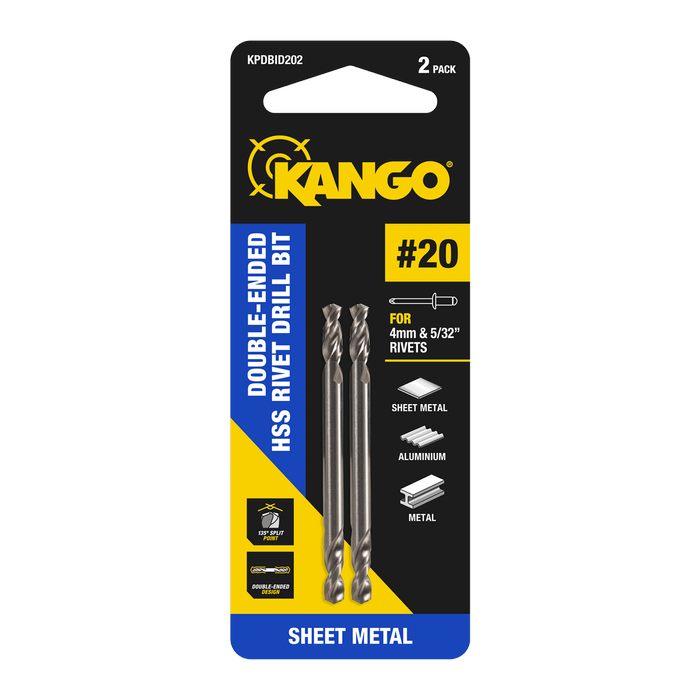 Kango No.20 HSS Double-Sided Panel Drill Bit - 2 Pack