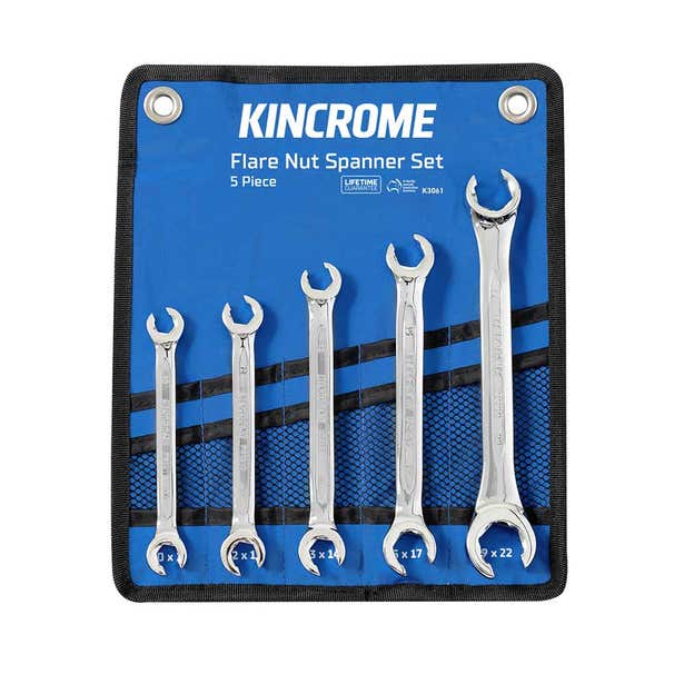 KINCROME 5 Piece Flare Nut Spanner Set - Metric K3061
