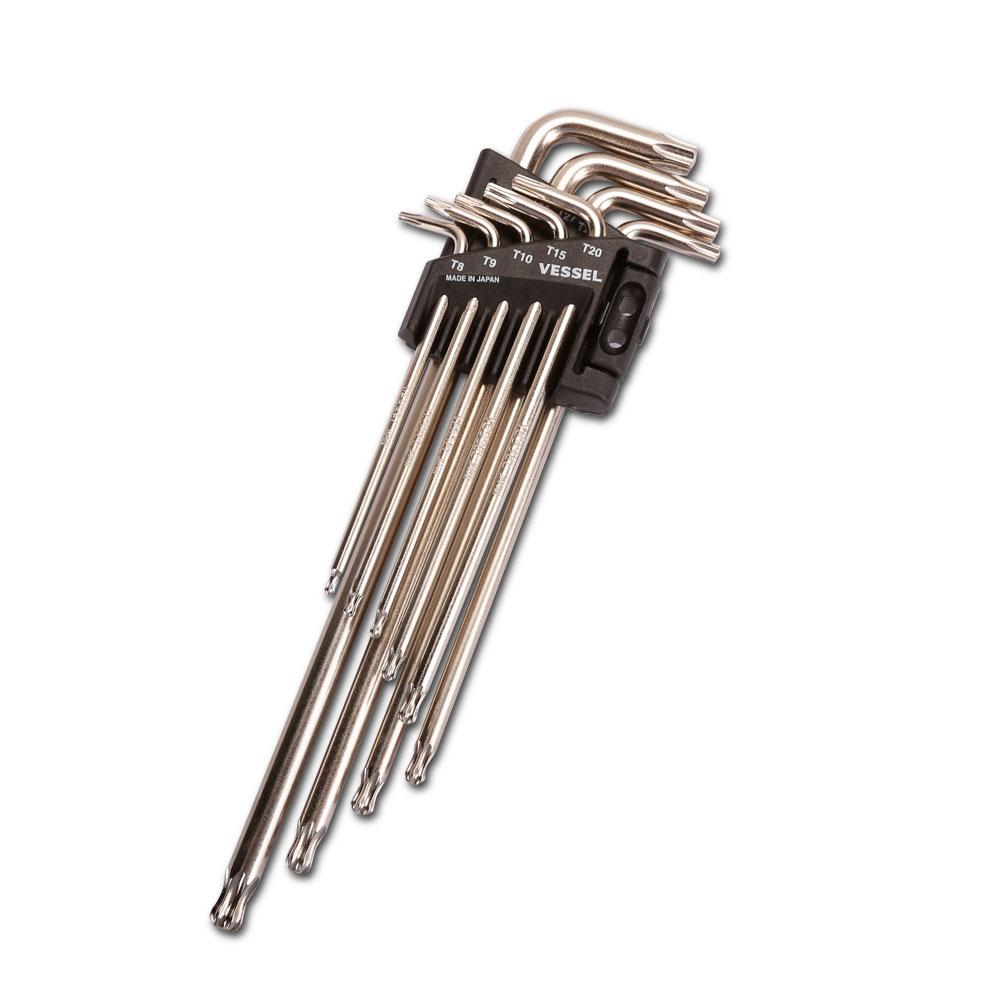 Vessel 8509BTXE 9pce Torx Ball End Wrench Set - MADE IN JAPAN