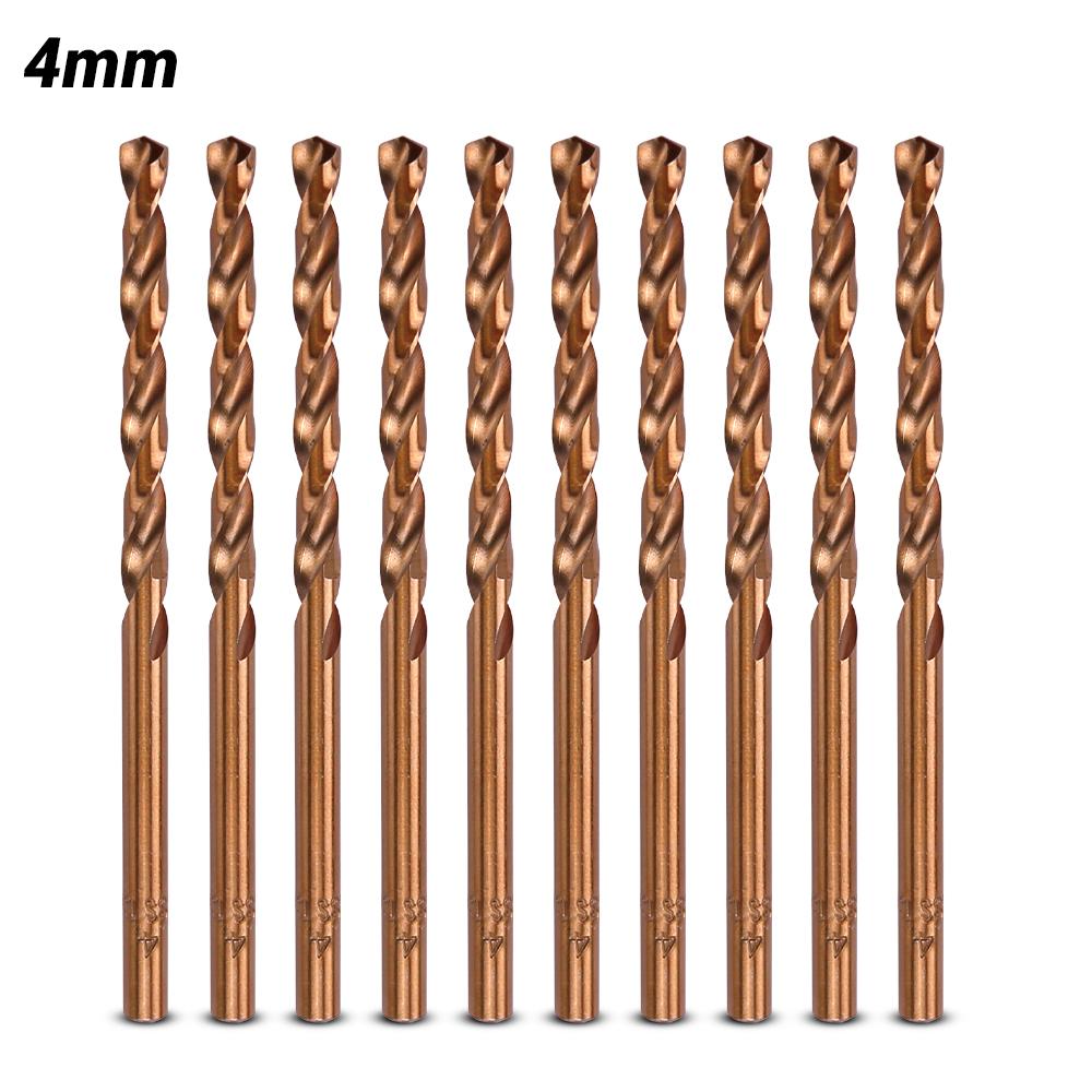 Xtorque X35410 10-Pack 4mm 135º M35 Cobalt Steel Drill Bit