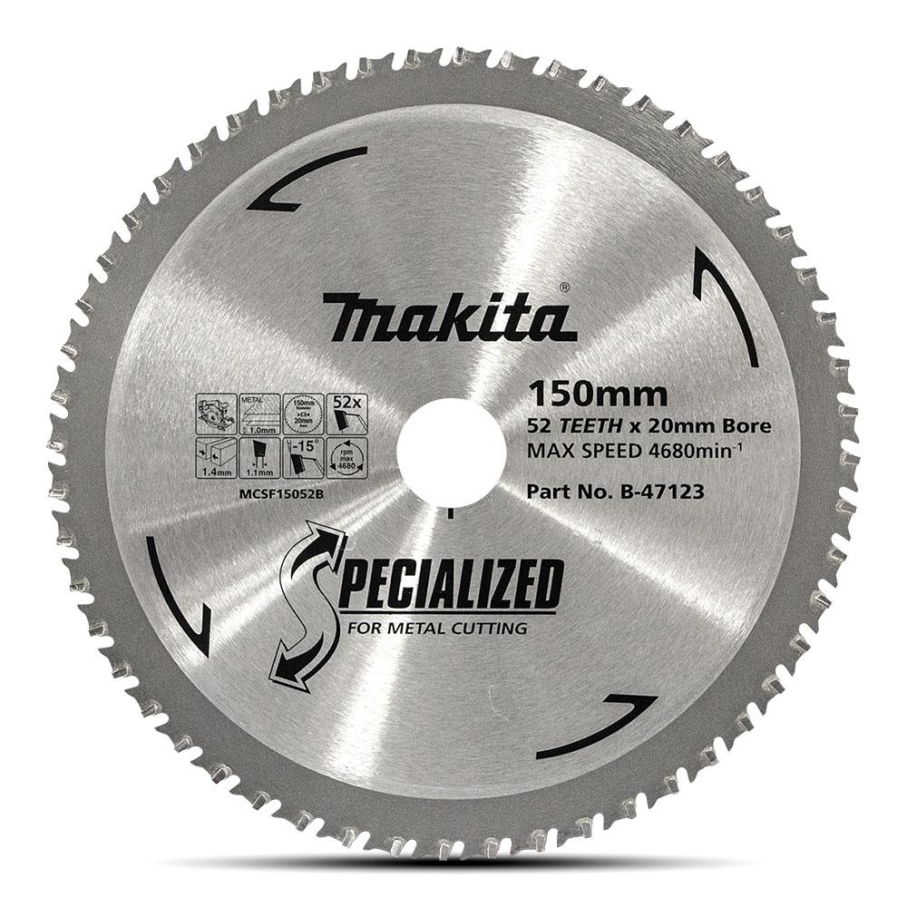 Makita B-47123  150mm (6") 52T Thin Sheet Metal TCT Saw Blade