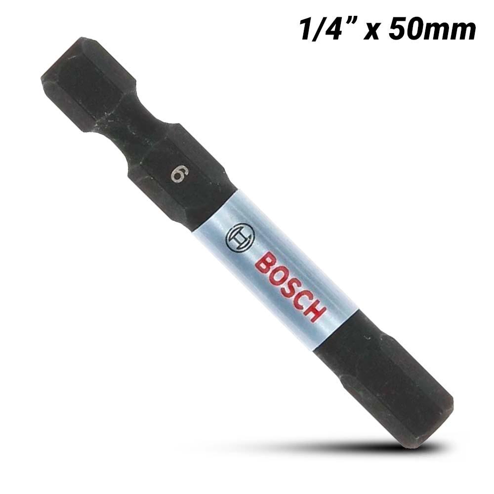 Bosch HEX 6MM 2 1PK (2.610.050.959) 1/4" 50mm HEX6 Impact Tough Screwdriver Bit