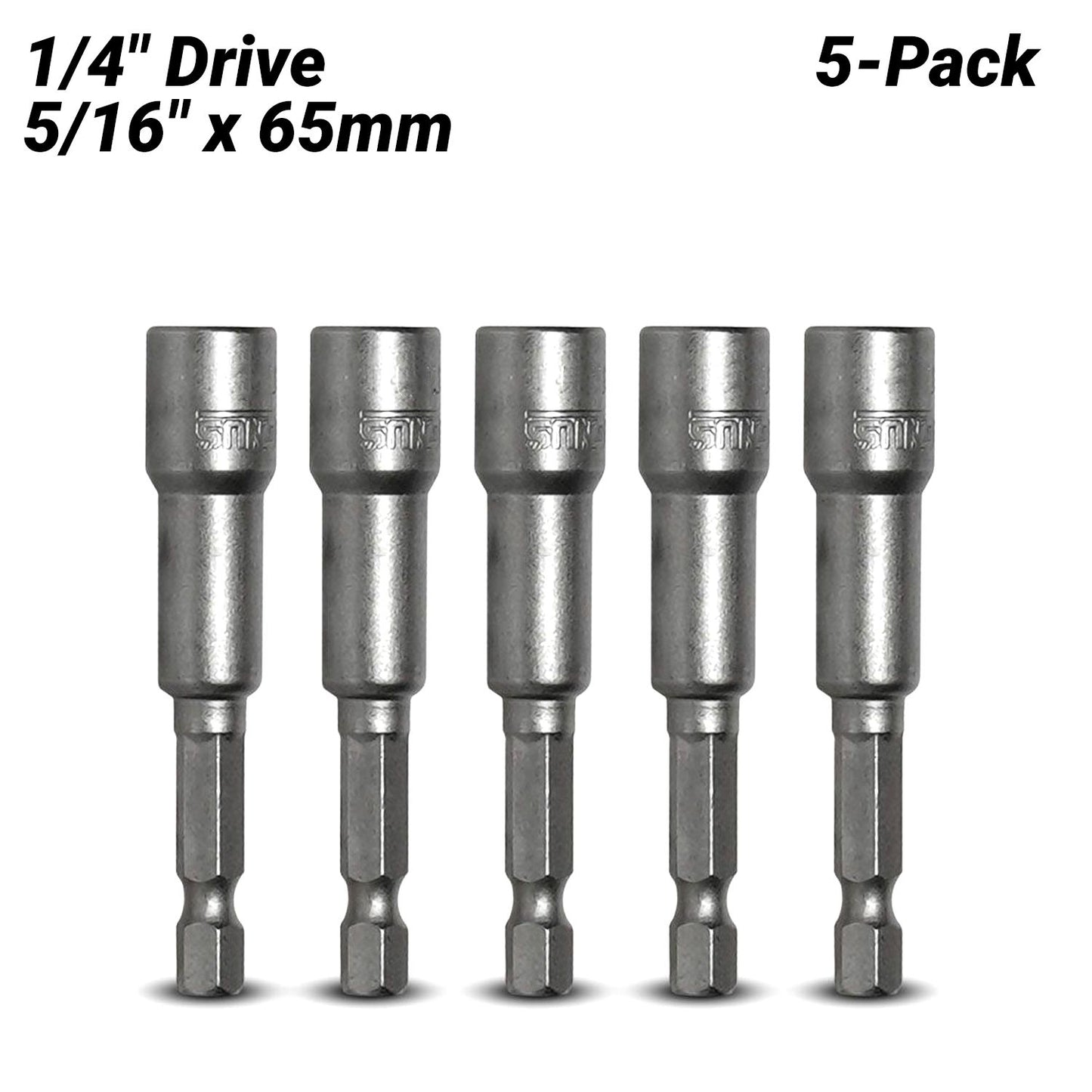 MAGNUS MAGHEX865 5-Pack 1/4" Drive 5/16" x 65mm Hex Nut Setter