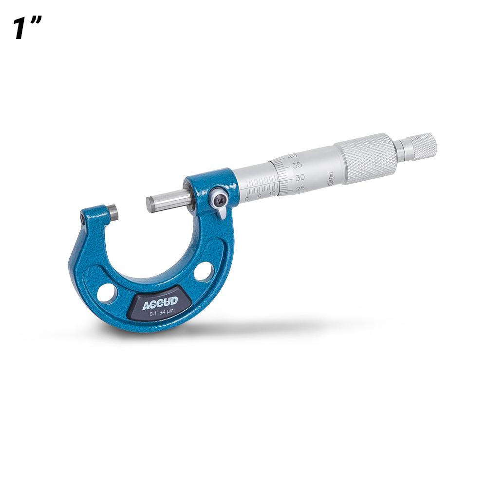 Accud AC-324-001-01 1" Imperial Outside Micrometer