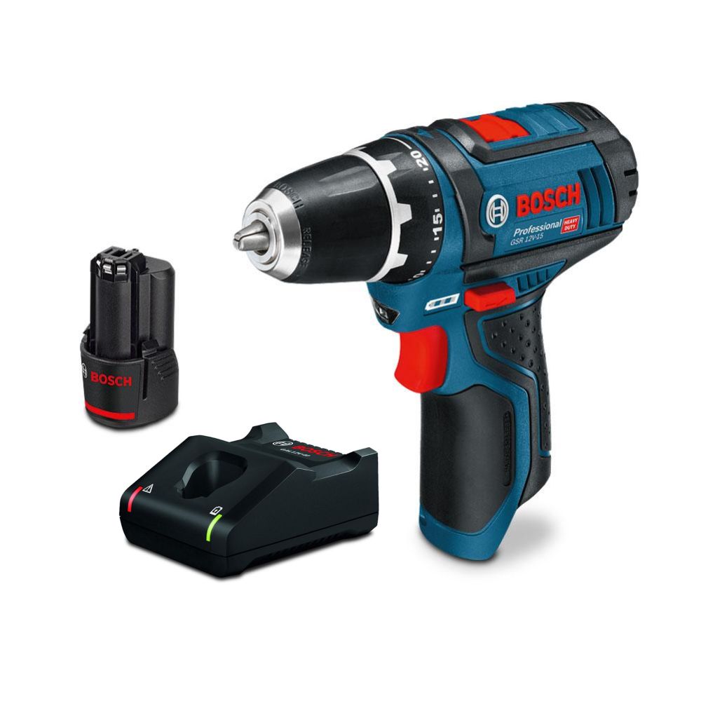 Bosch 0.615.990.L63 12V 2.0Ah Li-ion Cordless Driver Drill Combo Kit