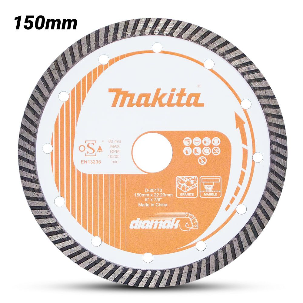 Makita D-80173 150mm x 22.23mm DIAMAK Turbo Diamond Blade