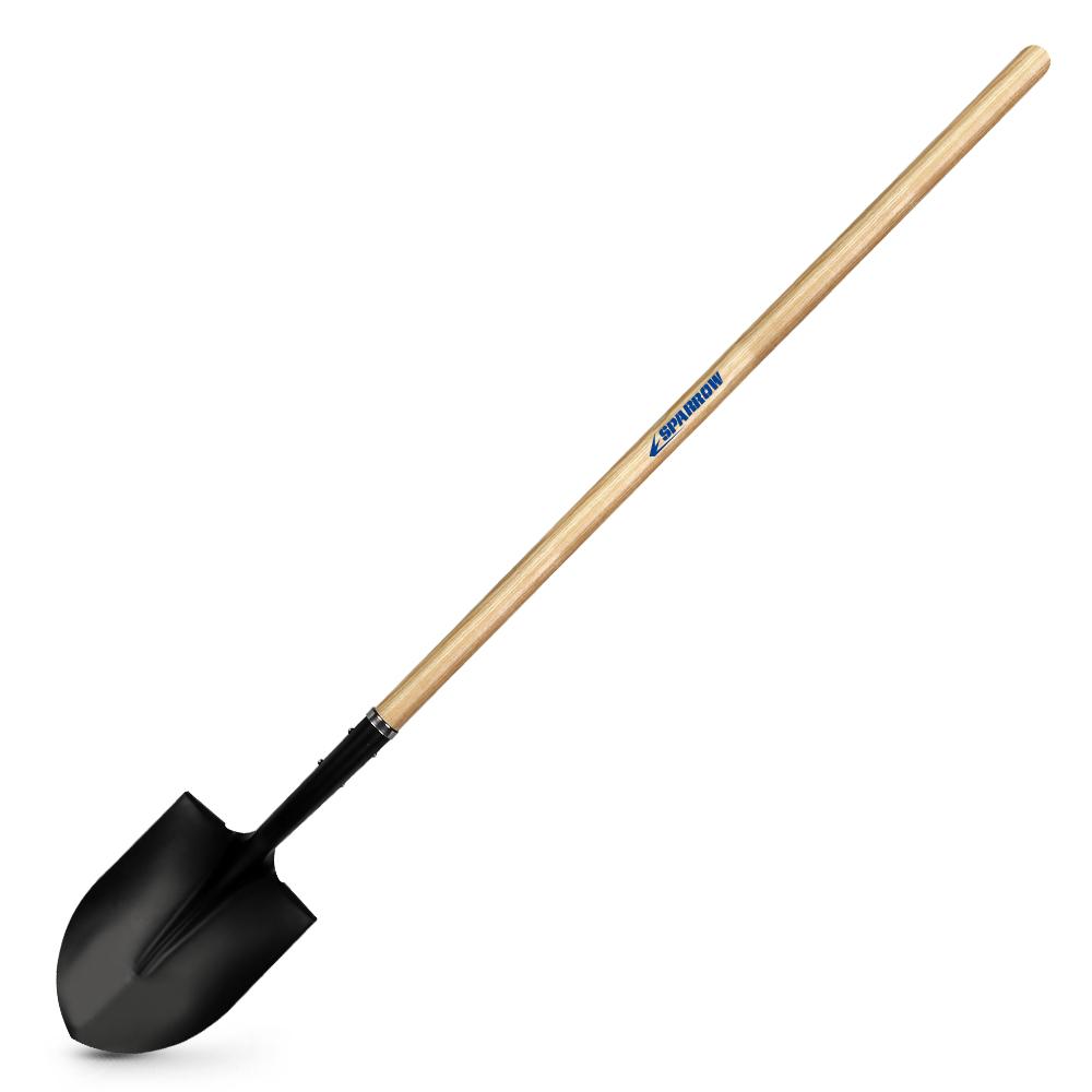 Sparrow RMSW01 Round Mouth Long Ash Wood Handle Shovel