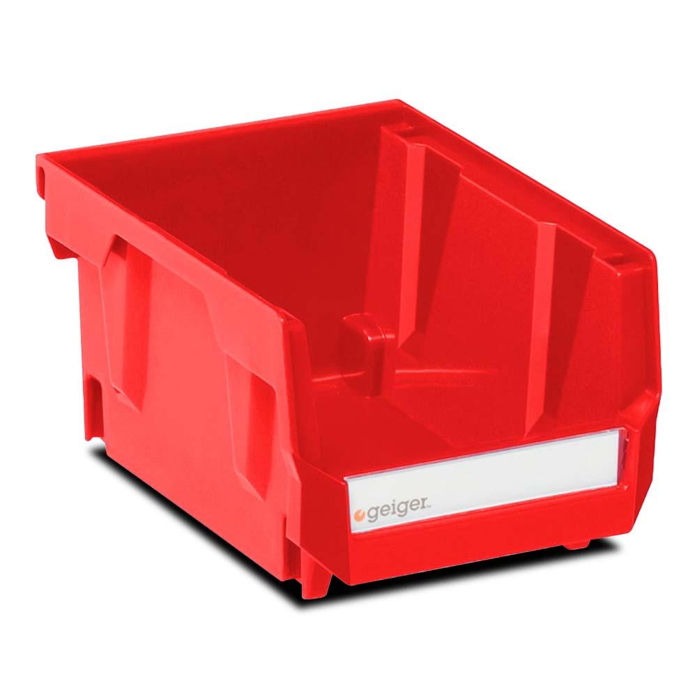 Geiger HB210R Small Short HB Series Heavy Duty Storage Bin - Red