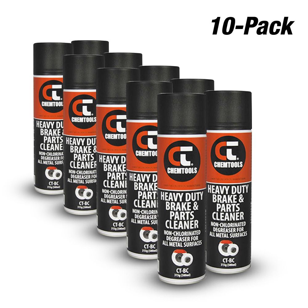 Chemtools CT-BC-500x10 10-Pack 500ml Heavy Duty Brake & Parts Cleaner