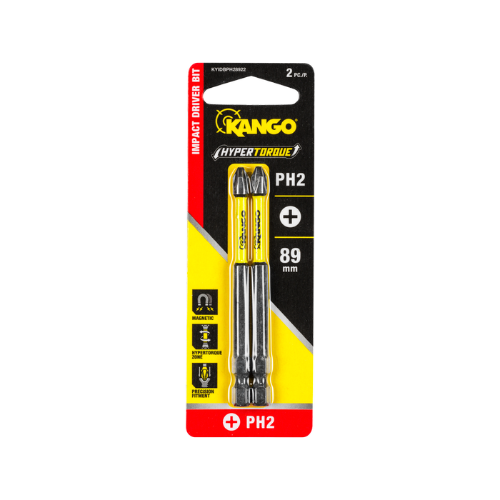 Kango Hypertorque 89mm PH2 Impact Driver Bit - 2 Pack