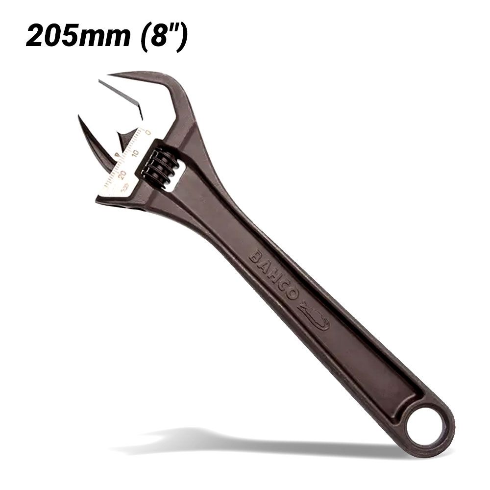 Bahco 8071 205mm Central Nut Adjustable Wrench with Phosphate Finish