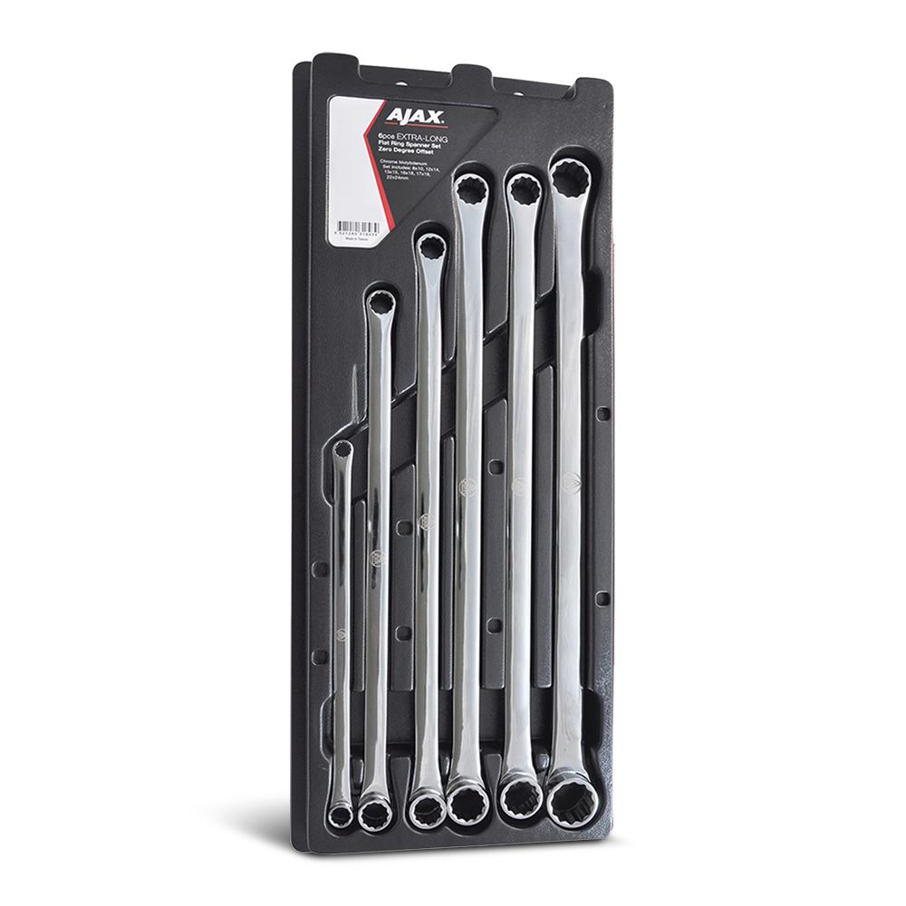 Ajax LSBM-6IMP 6pce Imperial XL Flat Ring Spanner Set