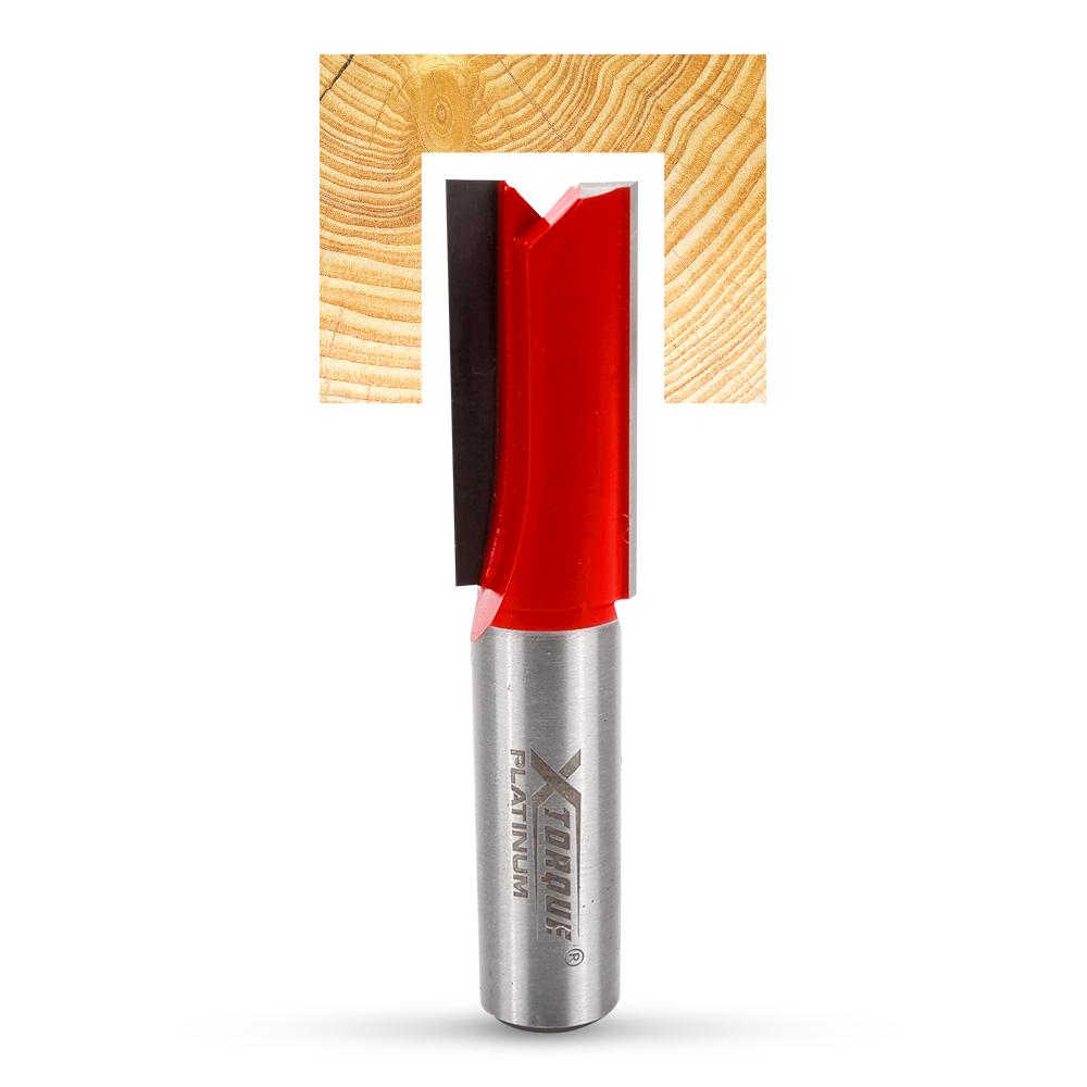 Xtorque XP1512 Platinum 15mm Straight Double Flute 1/2" Shank Router Bit