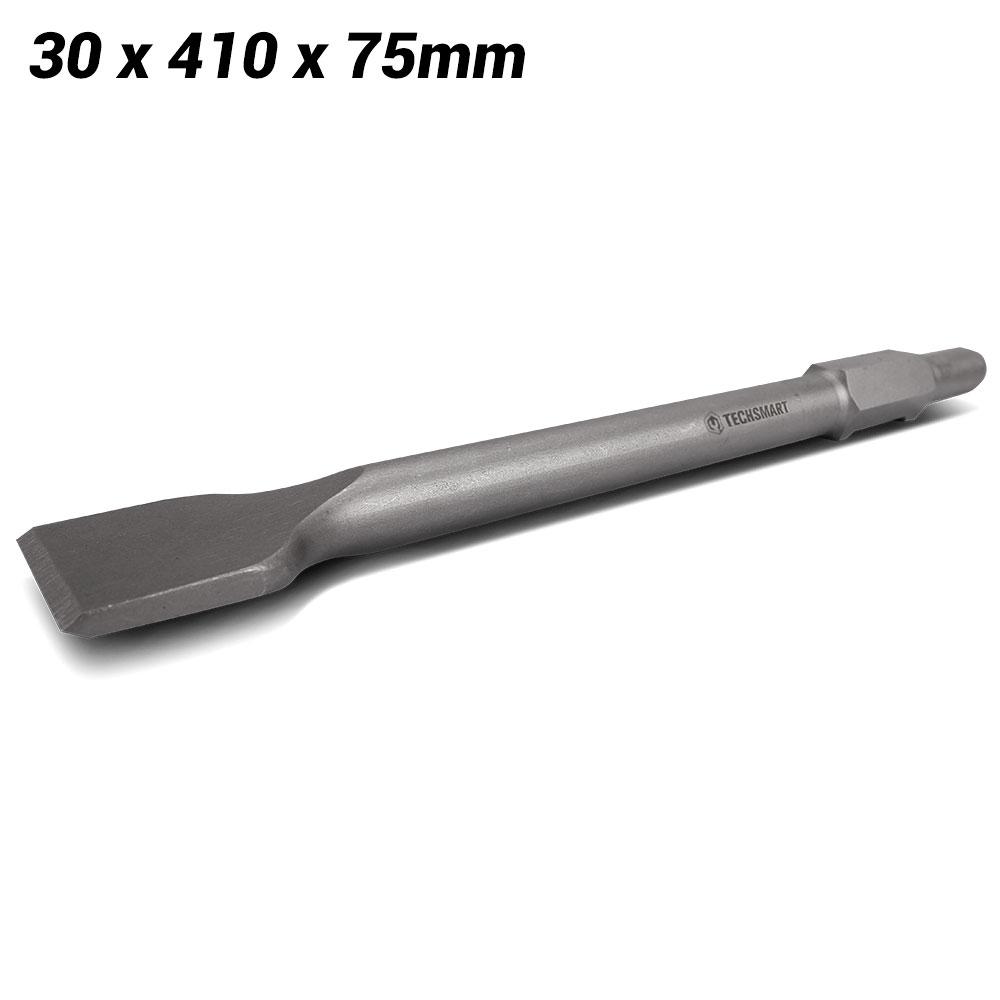 Techsmart TPHC4103075 30mm x 410mm x 75mm 30mm Hex Heavy Duty Chisel