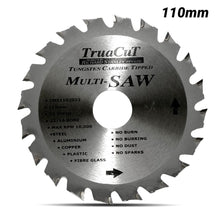 TruaCut CMS1102022 110mm x 20 Teeth with a 22/20 Bore Multi-Saw Blade