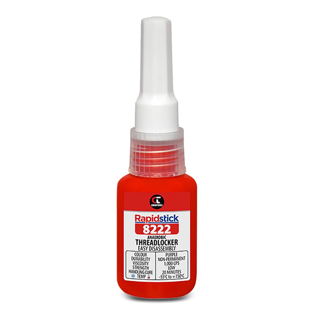 Chemtools 8222-10 10ml Rapidstick Threadlocker - Easy Disassembly - Purple