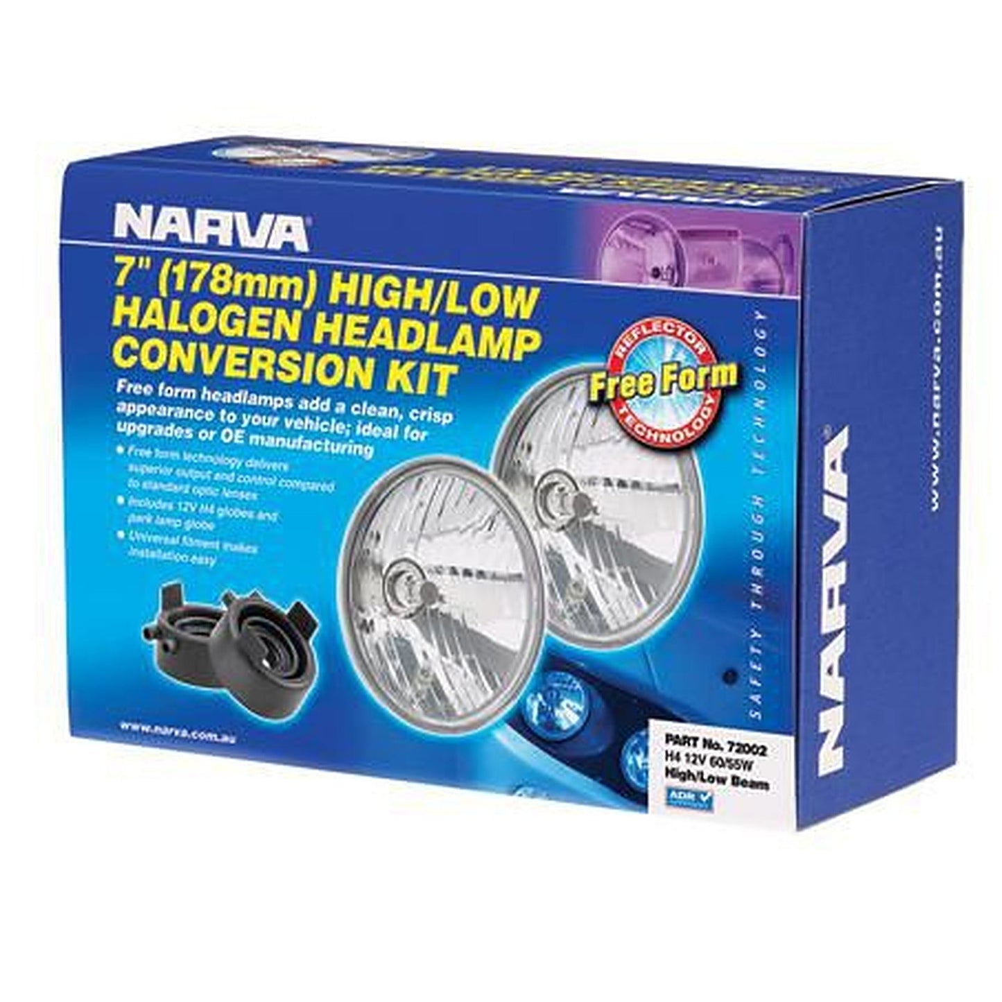 Narva Semi Sealed Beam Round 178mm H4 72002