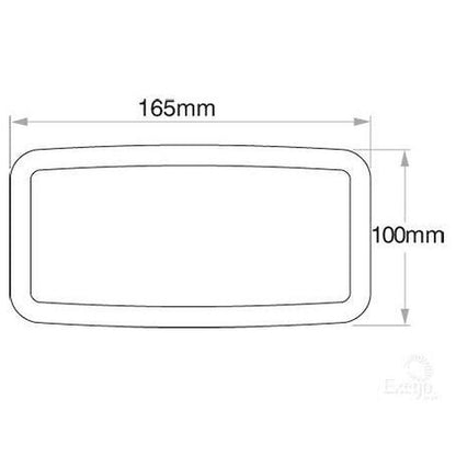 Narva Semi Sealed Beam Rectangle 165x100mm H4 Kit 72070