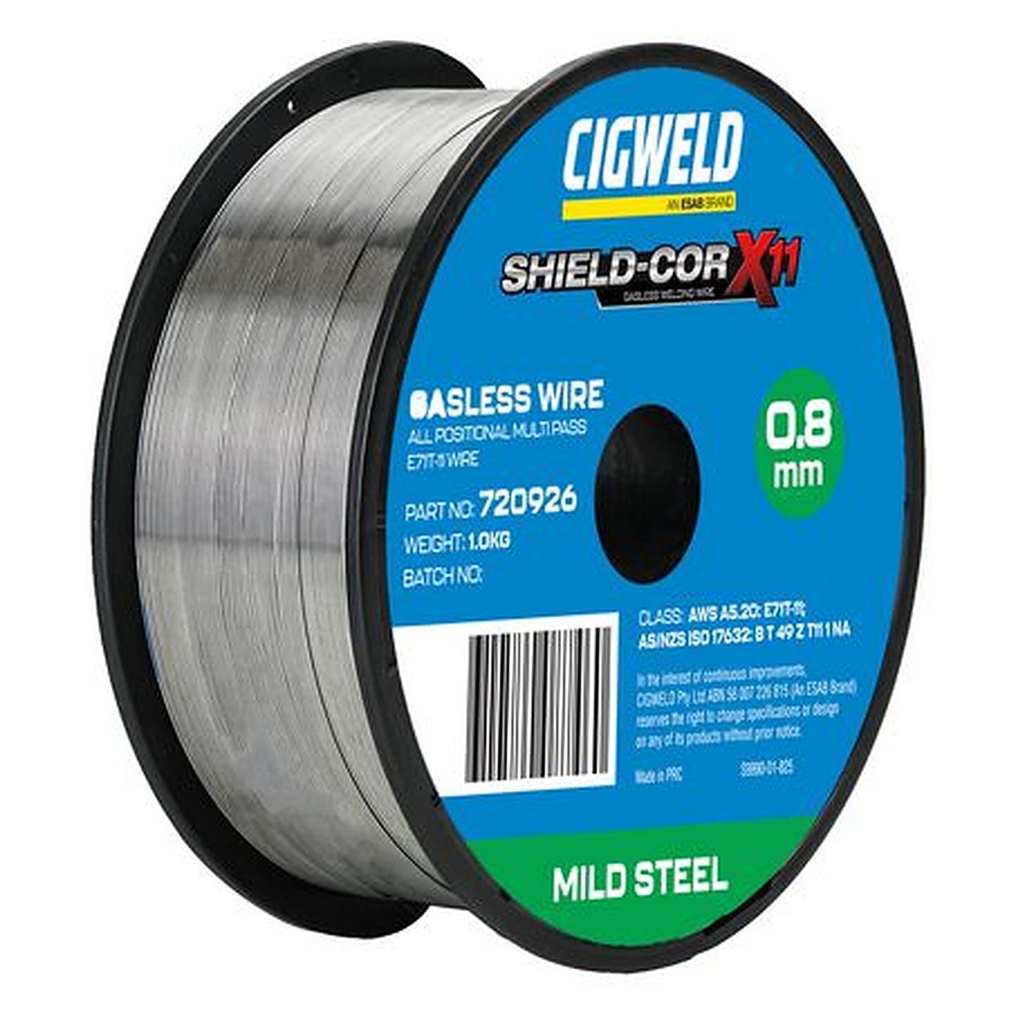 Cigweld Shield-Cor X11 Gasless Wire 0.8mm 1.0kg 720926