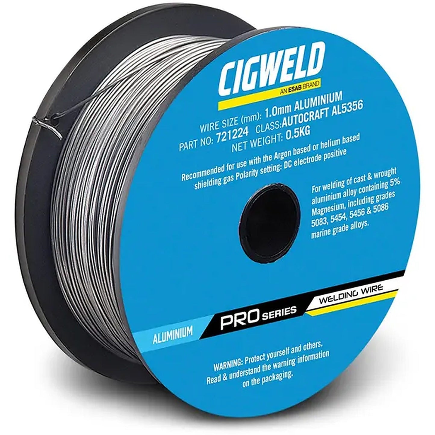 Cigweld Autocraft AL5356 Aluminium MIG Wire 1.0mm 0.5kg 721224