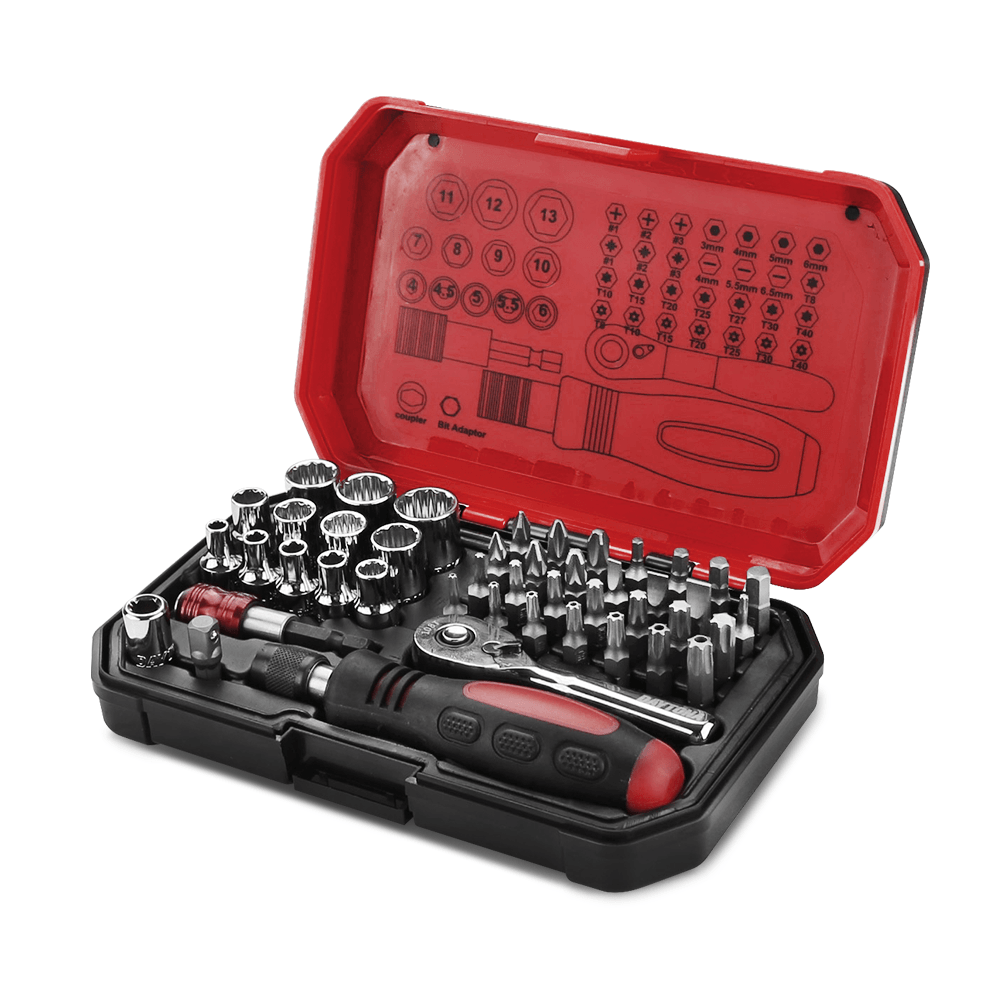 Daytona D1445P 45pce 1/4" Drive Metric 4-13mm Socket Set