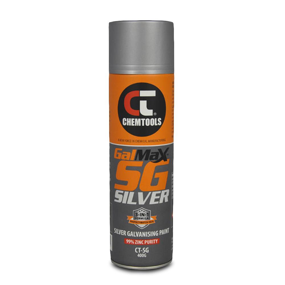 Chemtools CT-SG-400 400g SG Silver 3-in-1 Galvanising Aerosol Paint