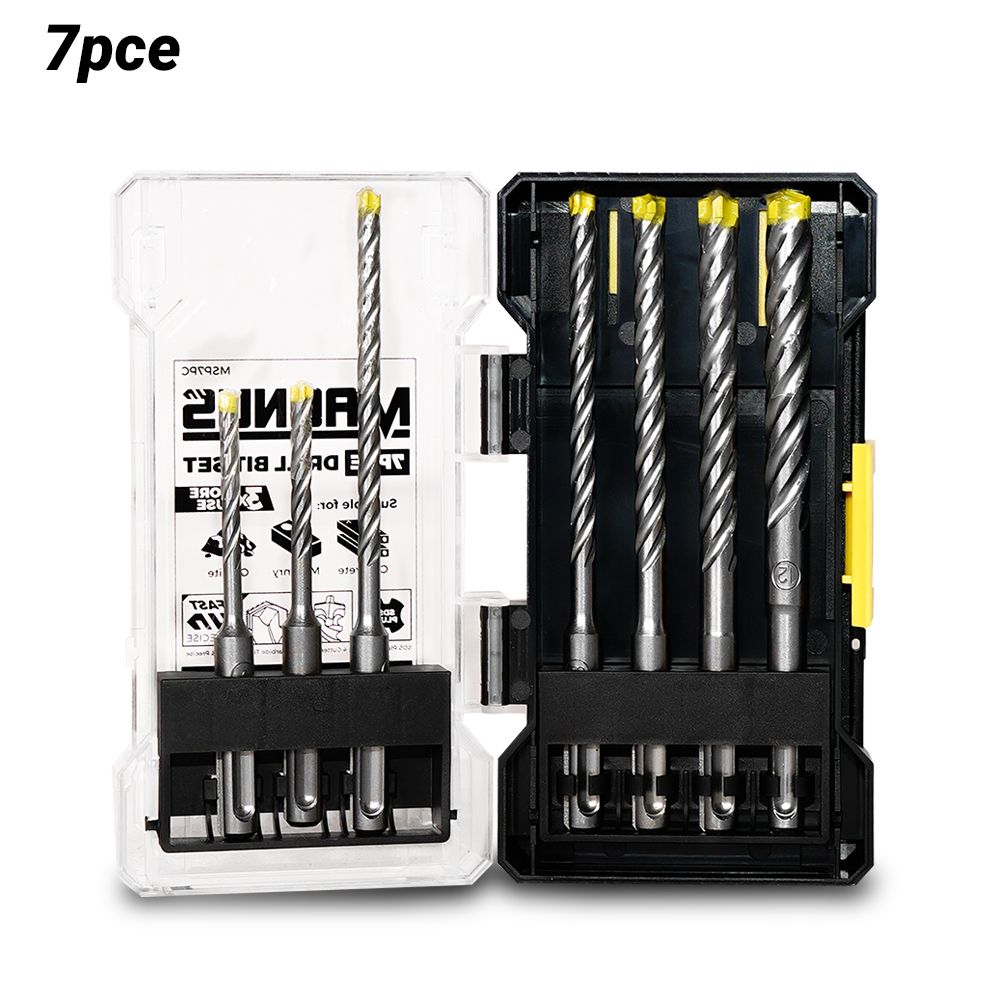 MAGNUS MSP7PC 7pce SDS Plus 4 Cutter Drill Bit Set