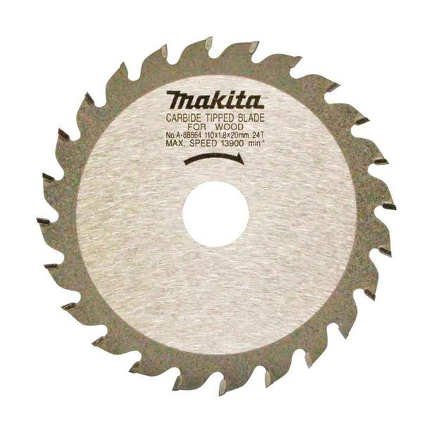 MAKITA 110mm x 2mm KERF x 20mm Bore x 24T TCT - Undercutting Blade A-88864