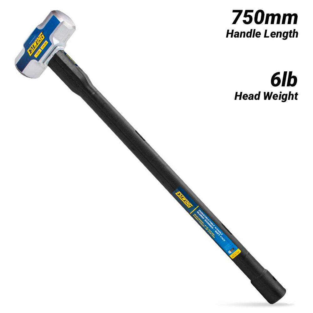 Estwing ESH/SF-630X 750mm (30") 6lb Normalised Soft Face Sledge Hammer with Indestructible Handle