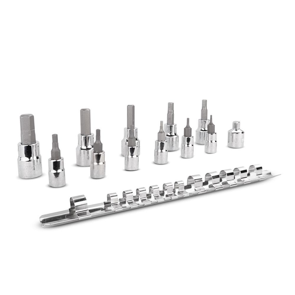 Daytona DIN12I 13pce 1/4" & 3/8" Drive Imperial 1/16" - 3/8" Inhex Socket Set