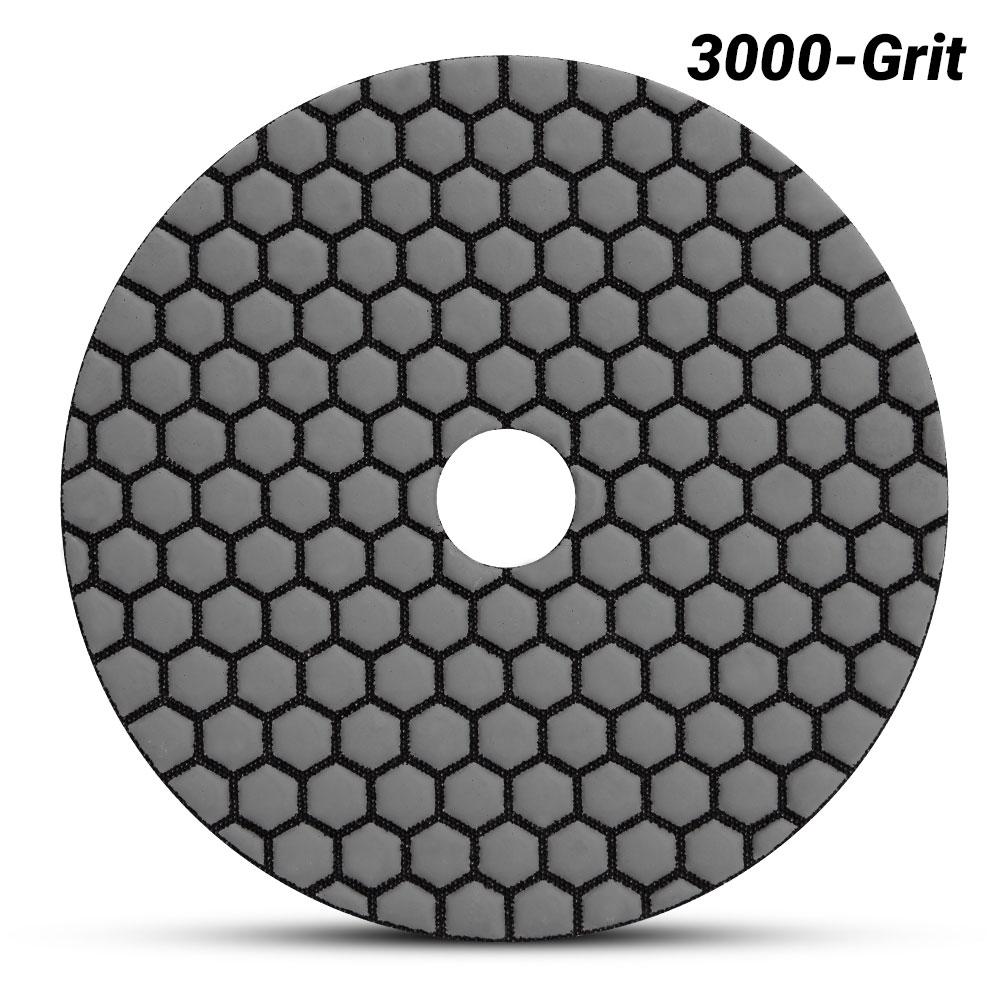 Ehwa EHC3000 125mm (5") 3000 Grit Dry Diamond Honeycomb Resin Polishing Pad