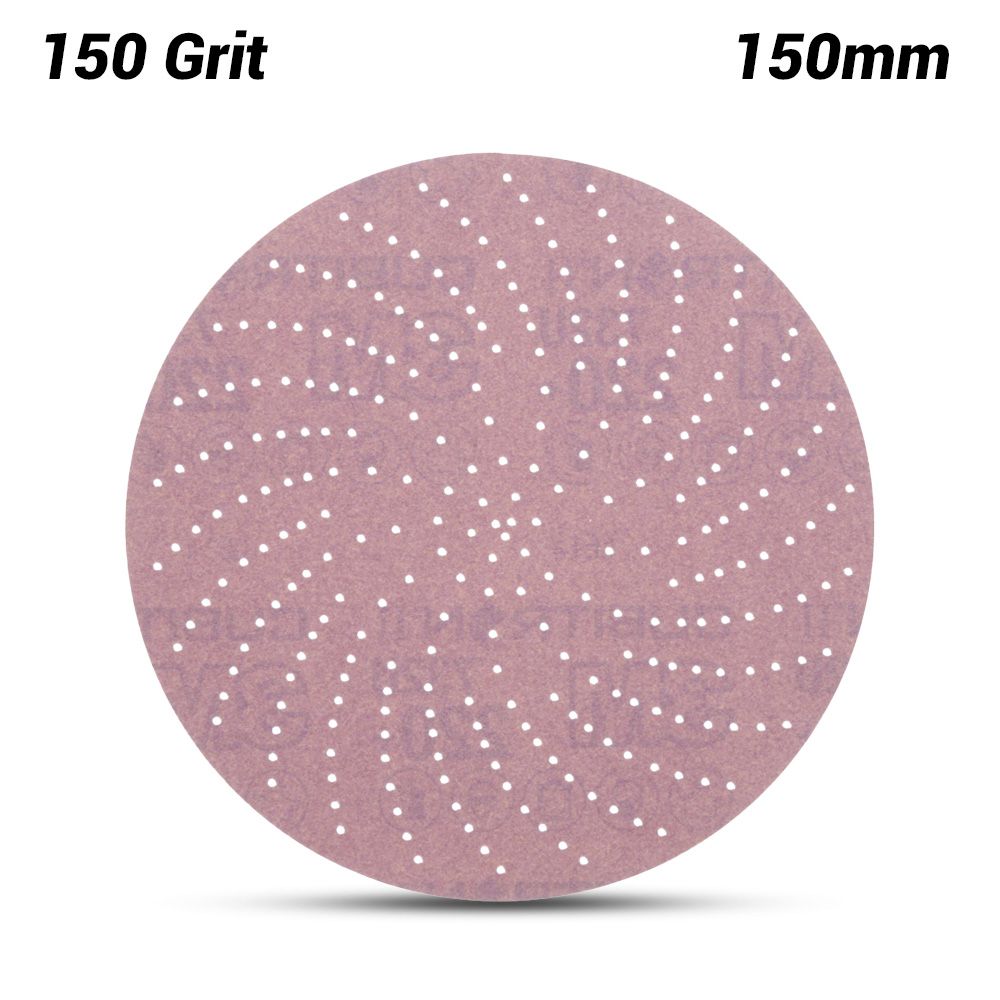 3M 7100066676 (60440255820) 150mm (6") Xtract Cubitron II 732U 150 Grit Clean Paper Sanding Disc