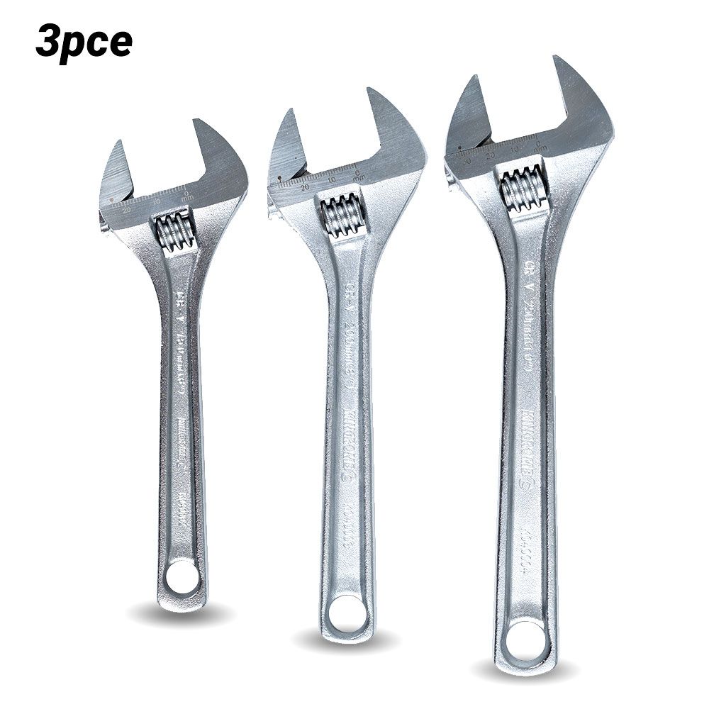 Kincrome K040013 3pce Adjustable Wrench Set