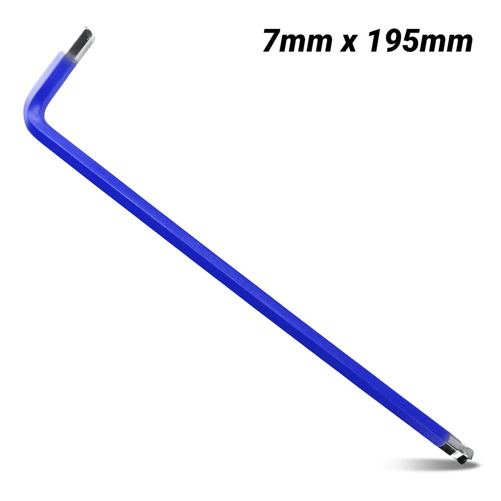 Daytona D7HKM 7mm Heavy Duty Extra Long Ball Point Metric Hex Key Wrench