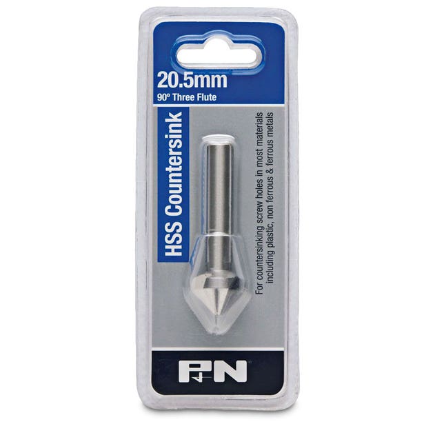 P&N 20.5mm 3-Flute HSS Countersink Bit 107CS0205